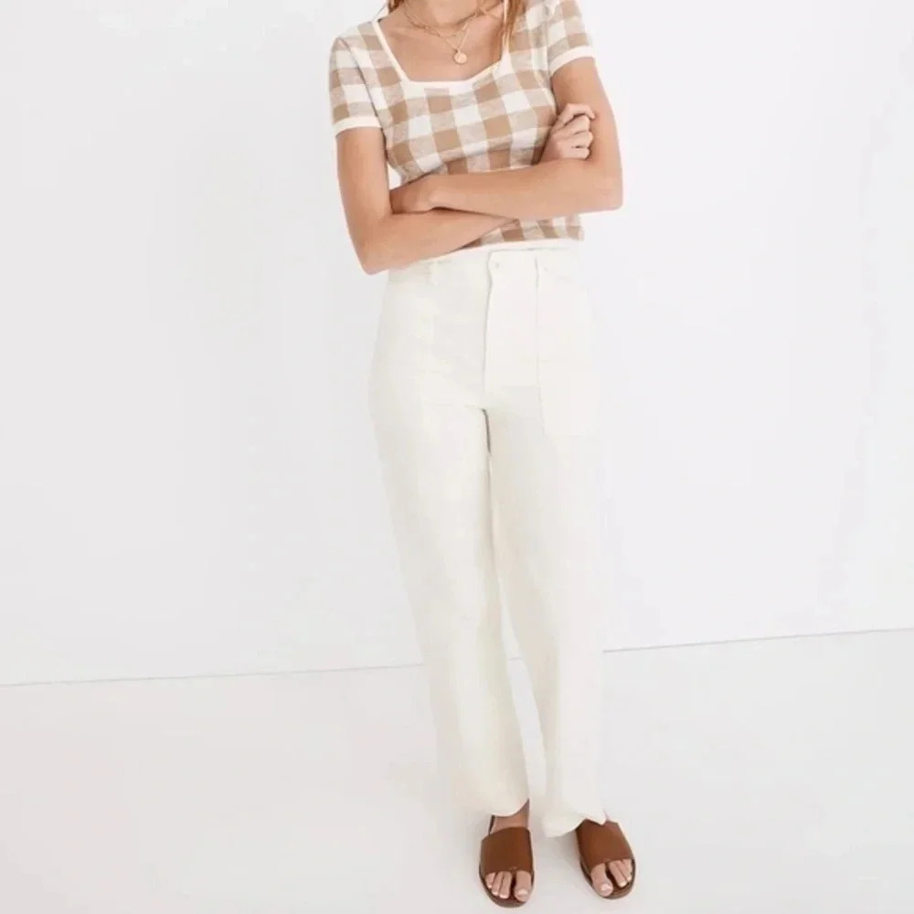 New Madewell Damaged Perfect Vintage Wide Leg Cargo Pant Utility
